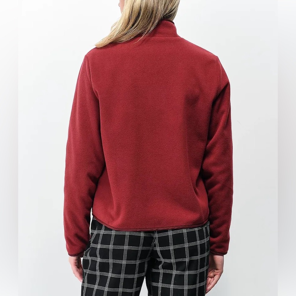 Vans Tommy Burgundy Fleece Zip Jacket - Picture 10 of 11